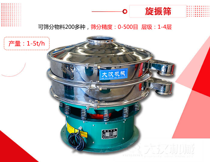 旋振篩可以特殊定制有:材質(zhì)方面包括:碳鋼,不銹鋼,全不銹鋼層級方面包括:單層,雙層,三層,四層等